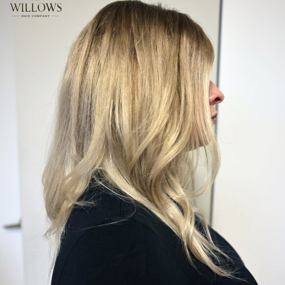 Dark Blonde Human Hair wig - Picture 7 of 8